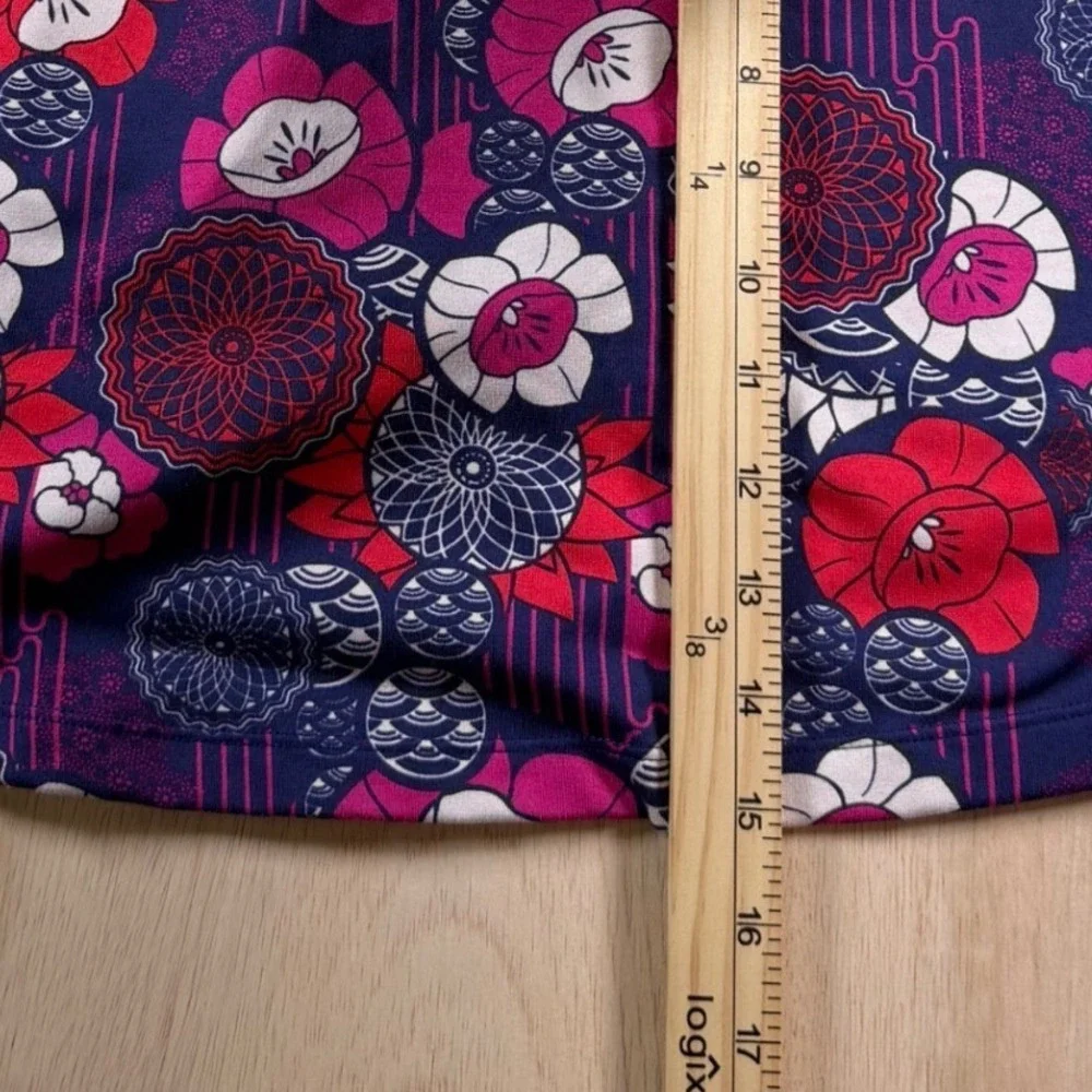 Title Nine Womens XS Floral Skort Navy Pink Athletic Running Hiking Skirt